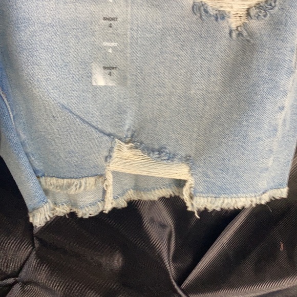 Relist6/28❌ LC Lauren Conrad super high rise cut off distressed denim short 4 - Picture 8 of 16